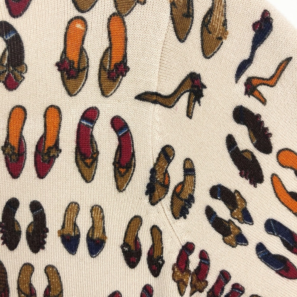 Novelty print cardigan shoes, button front… - Picture 5 of 7